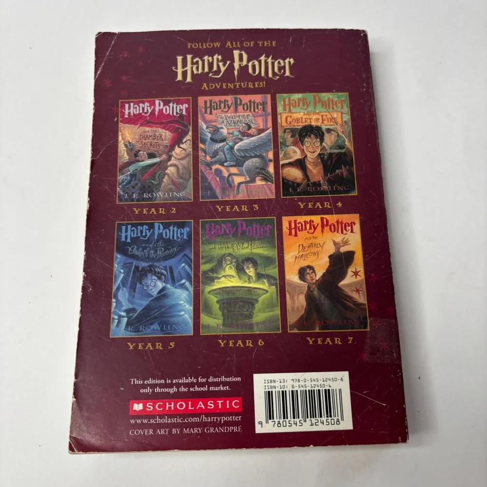 Harry Potter and the Sorcerers Stone Scholastic School Market Ed Paperback SEE